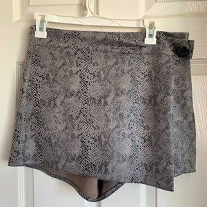 Snake Print Skort